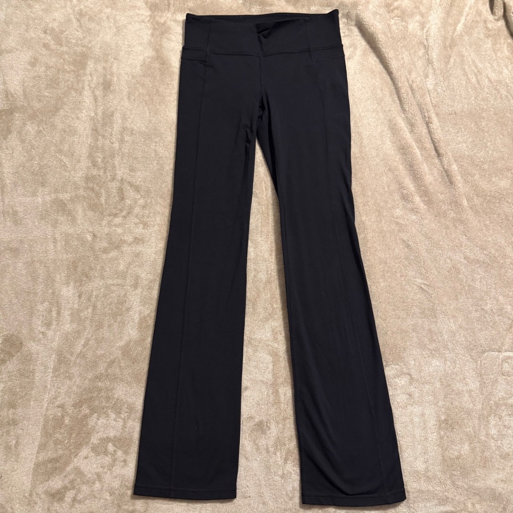 Athleta Black Supplex Nylon Lycra Spandex Yoga Pants Medium 919179-00